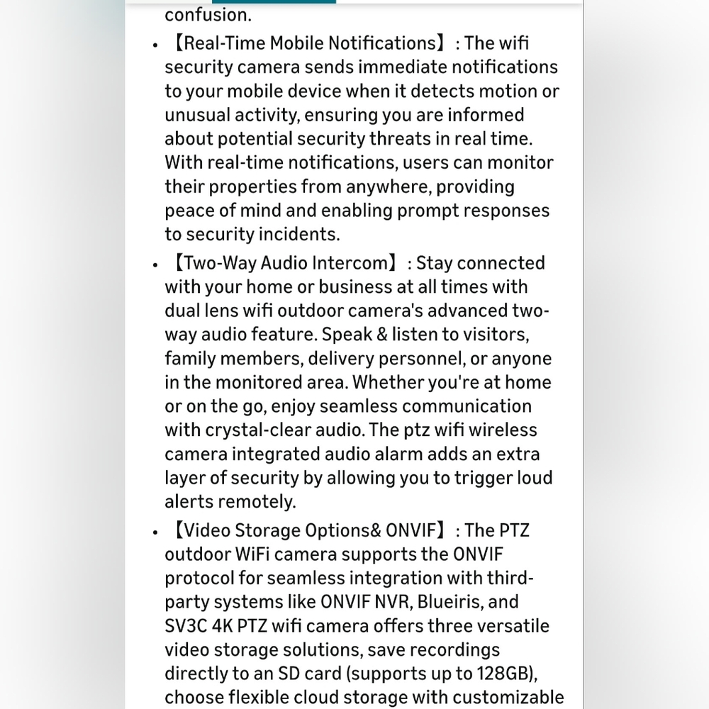 4k Dual Lens Wifi Security Camera - Picture 8 of 8